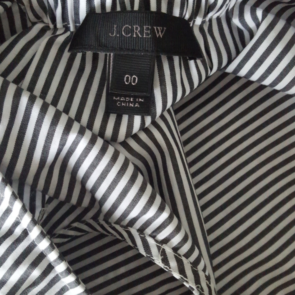 J. Crew Sleevless Striped Ruffle Top - Picture 10 of 10